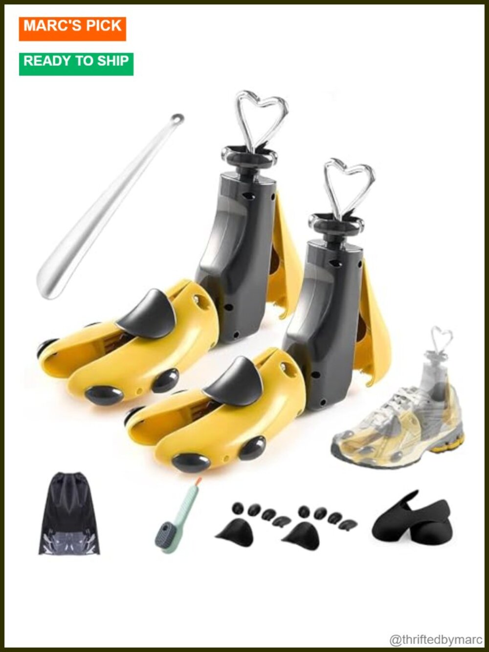 4-Way Adjustable Shoe Stretcher Boot Widener for Wide Feet & Bunions